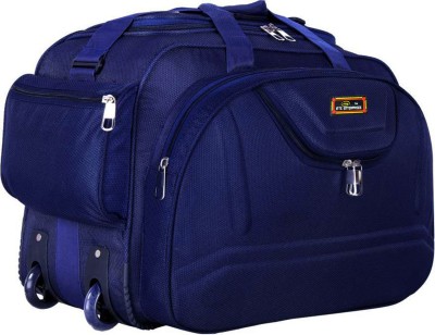 Inte Enterprises (Expandable) TheLightweight Luggage Travel 40 L Duffel Bag with 2 Wheels Duffel Strolley Bag Duffel With Wheels (Strolley)