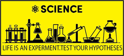 VVWV Science LifeIs an Experment.Test Your Hypotheses Emergency Sign