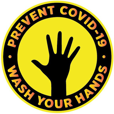 VVWV WASH YOUR HANDS Emergency Sign
