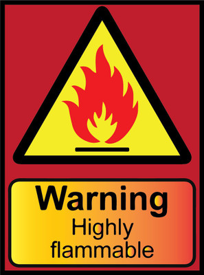 VVWV WARNING SIGN STICKER Emergency Sign