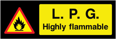VVWV L P G SIGN STICKER Emergency Sign