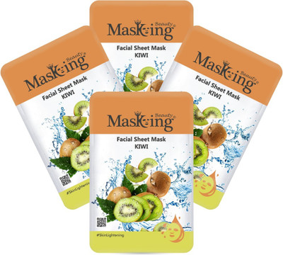 MasKing Beauty Facial Sheet Mask Kiwi Pack Of 4(80 ml)