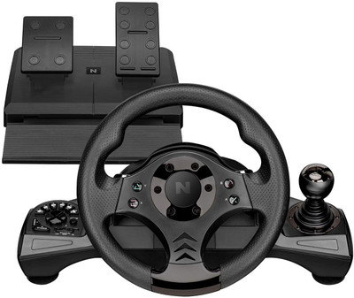 Nitho DRIVE PRO V16 RACING WHEEL & PEDAL SET  Joystick(Black, For Xbox One, PS3, PS4, PC)