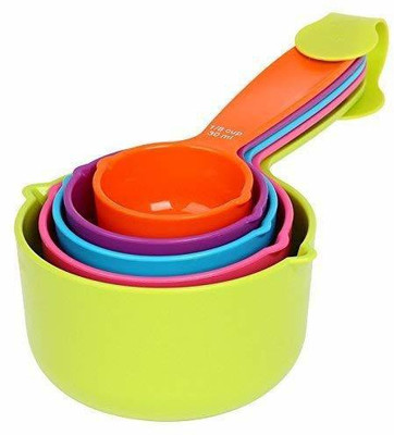 HDCraft Measurement Measuring Cups and Spoons Set of 10 Pieces Imperial and Metric Measurers Measuring Cup(0.7 ml)