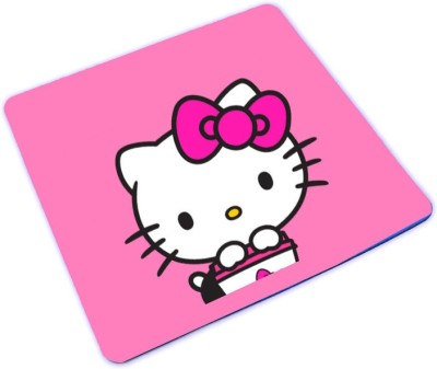 Shreysam Printed Rectangular Mouse Pad MPD006 Mousepad(Pink, White)