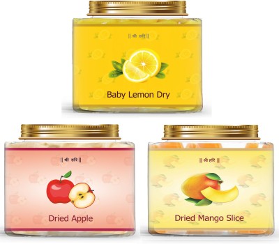 AGRI CLUB Dry Fruits Baby Lemon ,Dried Apple, Dried Mango Slice 250gm Eachâ¦ Lemon, Apples, Mango(3 x 250 g)