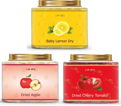 AGRI CLUB Dry Fruits Baby Lemon ,Dried Apple, Dried Cherry Tomato 250gm Eachâ¦ Lemon, Apples(3 x 250 g)