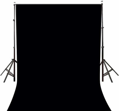 ALFASIYA 8 x 9 FT Black Backdrop Photo Studio Photography Background (Stand Not Included) Reflector