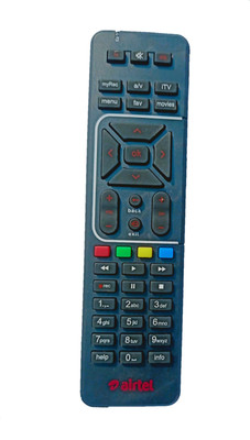 RR Airtel digital tv Airtel Digital Universal DTH Remote with SD and HD Recording Airtel digital tv Remote Controller(Black)