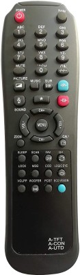 Akshita TV A-TFT A-CON A-UTD 3 in1TV Remote Control ( Chake Image With Old Remote ) AKAI Remote Controller(Black)