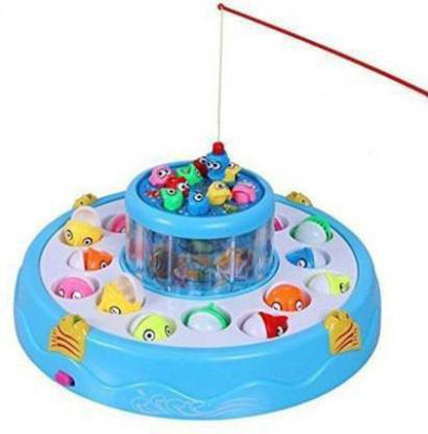Charnalia Fish Catching Game Big with 26 Fishes and 4 Pods, Includes Music and Lights