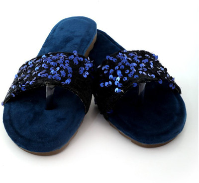 Apratim Women Sandals(Blue , 8)