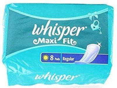 Whisper Maxi Fit Regular - 8 Pads Sanitary Pad Sanitary Pad(Pack of 8)