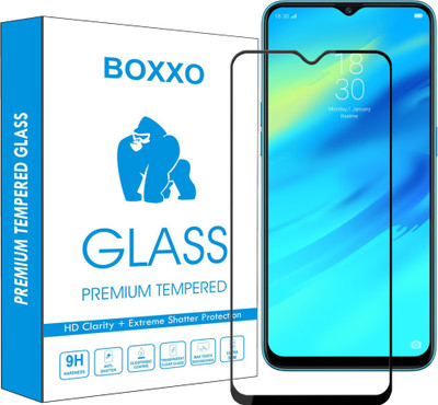 Boxxo Edge To Edge Tempered Glass for Oppo A15(Pack of 1)