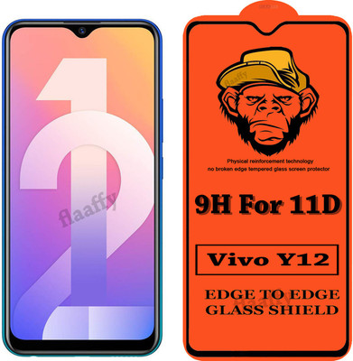 CRodible Edge To Edge Tempered Glass for Vivo Y12(Pack of 1)