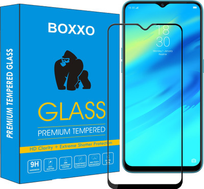 Boxxo Edge To Edge Tempered Glass for Oppo A15(Pack of 1)