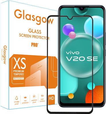 Glasgow Edge To Edge Tempered Glass for Vivo V20 SE(Pack of 1)