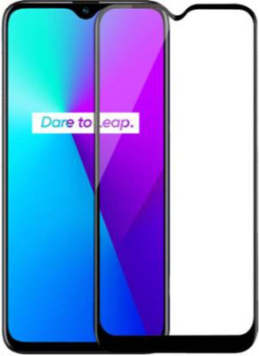 BeeVault Edge To Edge Tempered Glass for Realme Narzo 10A(Pack of 1)