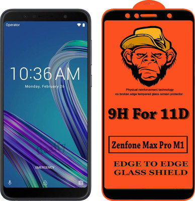 CRodible Edge To Edge Tempered Glass for Asus Zenfone Max Pro M1(Pack of 1)