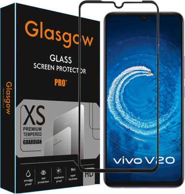 Glasgow Edge To Edge Tempered Glass for Vivo V20(Pack of 1)