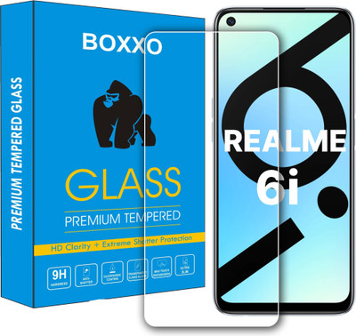 Boxxo Tempered Glass Guard for Realme 6i(Pack of 1)