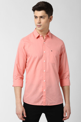 peter-england-men-solid-casual-red-shirt