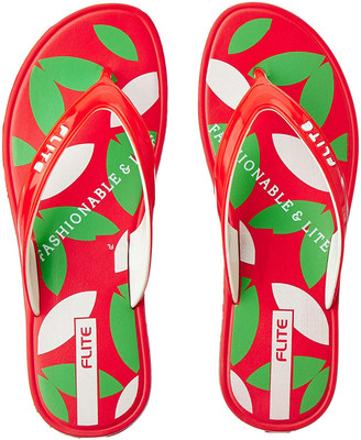 FLITE Women Slippers(Red , 7)