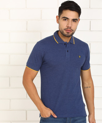 provogue-solid-men-polo-neck-blue-t-shirt