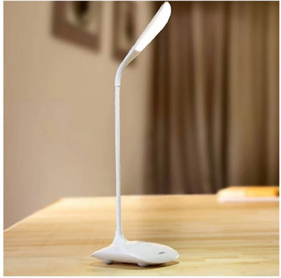 REXBURG Rechargeable Led Emergency Desk Table Lamp Student Reading Light Foldable G112 Study Lamp(25 cm, White)