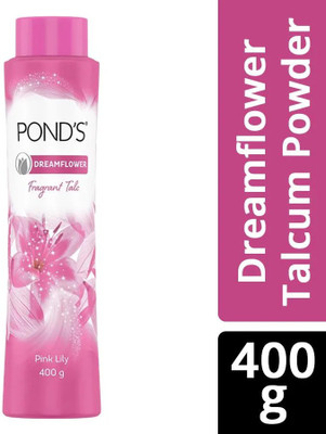 POND's DreamFlower Fragrant Talc Pink Lily 400g Pack of 3(3 x 400 g)