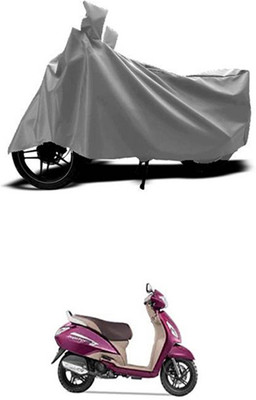 Wadhwa Creations Two Wheeler Cover for TVS(Jupiter, Grey)