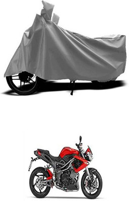 Coverit Two Wheeler Cover for DSK Benelli(Grey)