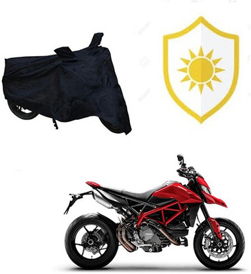 RPSENTTERPR Waterproof Two Wheeler Cover for Ducati(Hyperstrada, Black)