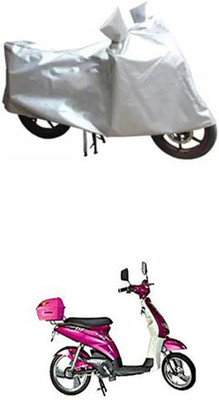Wadhwa Creations Two Wheeler Cover for Avon(E Lite, Silver)
