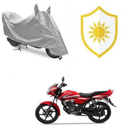 RPSENTTERPR Waterproof Two Wheeler Cover for TVS(Phoenix, Silver)