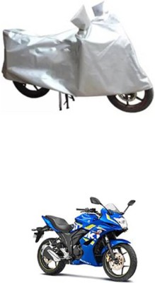 Wadhwa Creations Two Wheeler Cover for Suzuki(Silver)