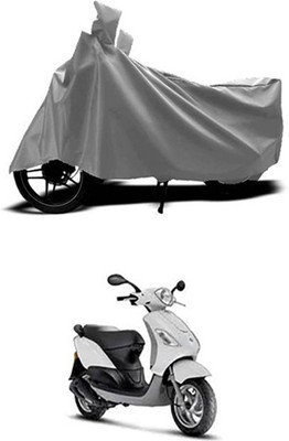 Wadhwa Creations Two Wheeler Cover for Piaggio(Grey)