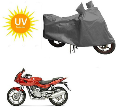 RPSENTTERPR Waterproof Two Wheeler Cover for Bajaj(Pulsar 220 DTS-i, Grey)