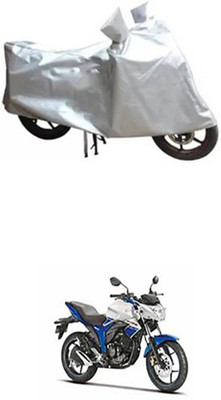 Coverit Two Wheeler Cover for Suzuki(Gixxer, Silver)