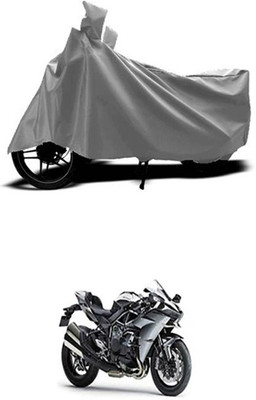 Coverit Two Wheeler Cover for Kawasaki(Grey)