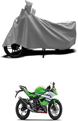 Wadhwa Creations Two Wheeler Cover for Kawasaki(Ninja 250, Grey)