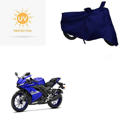 Motoren Waterproof Two Wheeler Cover for Yamaha(R15 V3, Blue)