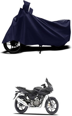 Wadhwa Creations Two Wheeler Cover for Bajaj(Pulsar 220 DTS-i, Blue)