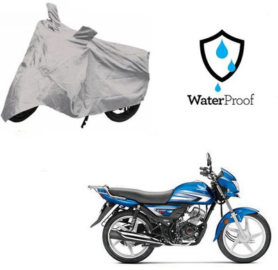 MOTOWORLD Waterproof Two Wheeler Cover for Hero(CD 110 Dream, Silver)