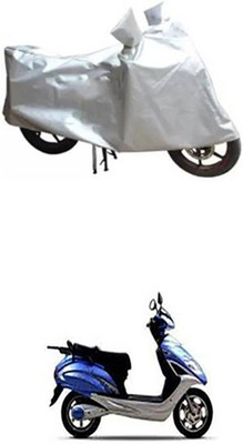 Coverit Two Wheeler Cover for Lohia(Fame, Silver)