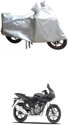 Coverit Two Wheeler Cover for Bajaj(Pulsar 220 DTS-i, Silver)
