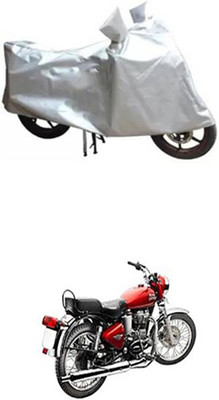 Coverit Two Wheeler Cover for Royal Enfield(Silver)