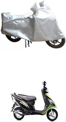 Coverit Two Wheeler Cover for TVS(Scooty Streak, Silver)
