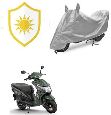 RPSENTTERPR Waterproof Two Wheeler Cover for Honda(Deo, Silver)