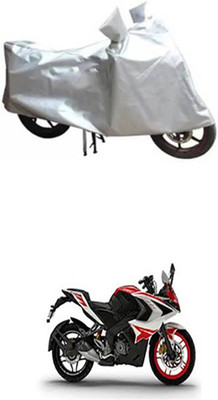 Wadhwa Creations Two Wheeler Cover for Bajaj(Pulsar RS 200, Silver)